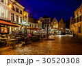 Night view of Bruges square 30520308