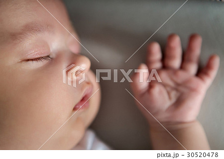baby boy white t-shirt sleeping baby boy white t-shirt sleeping 30520478