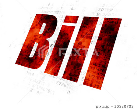 Banking concept: Bill on Digital background 30520705