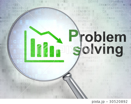 Business concept: Decline Graph and Problem Business concept: Decline Graph and Problem 30520892