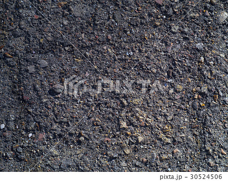 Texture of old asphalt with stones 30524506
