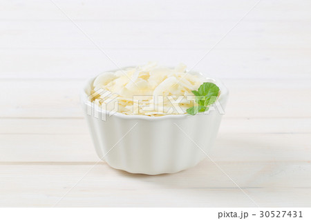 bowl of coconut chips 30527431