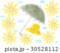ひまわりと日傘と帽子 ひまわりと日傘と帽子 30528112