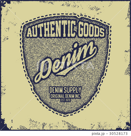 Vintage Denim typography, grunge t-shirt graphics 30528173