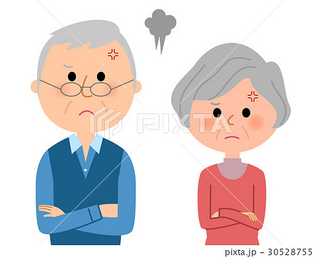 シニアカップル 怒る シニアカップル 怒る 30528755