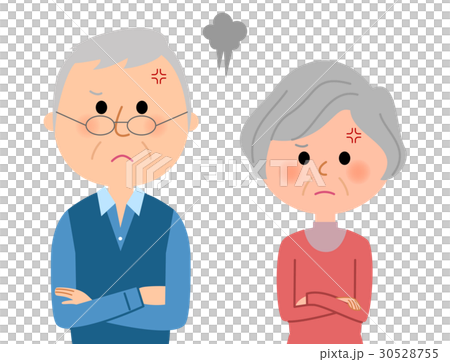年長夫婦生氣 年長夫婦生氣 30528755