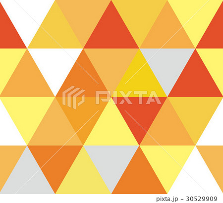 幾何学パターン 三角 オレンジ系 のイラスト素材
