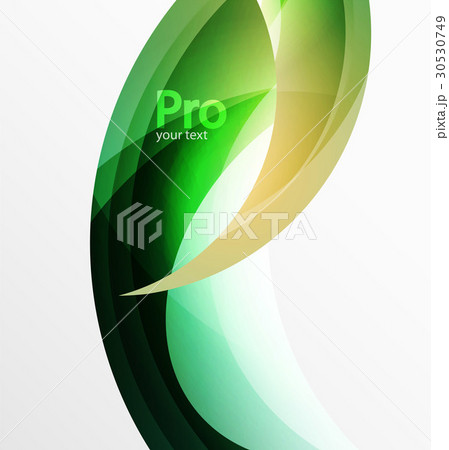 Futuristic hi-tech glass wave abstract background 30530749