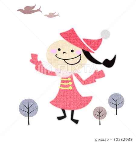 コートを着た女の子 30532038