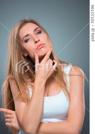The young woman's portrait with Seductive emotions 30532596