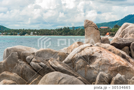 Landscape of Hinta Hinyai Samui island in Thailand 30534665