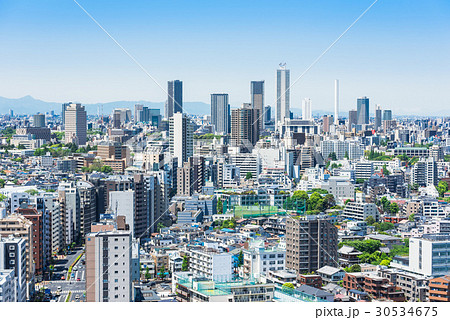 東京 池袋の高層ビルの写真素材