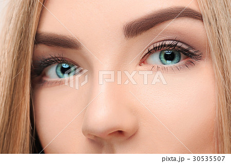 cThe lose-up face of pretty girl with beautiful cThe lose-up face of pretty girl with beautiful 30535507