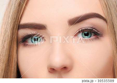 cThe lose-up face of pretty girl with beautiful cThe lose-up face of pretty girl with beautiful 30535509
