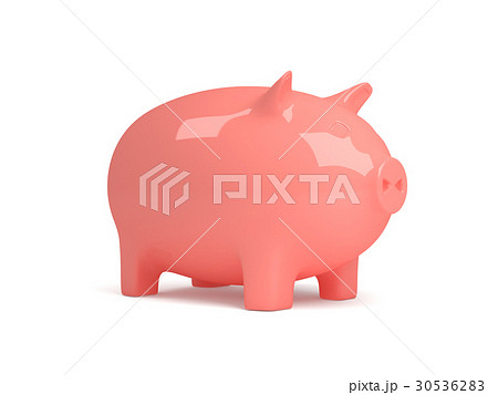 3d render of piggy bank with gold coins 30536283