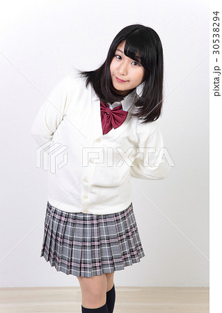 女子高生 制服の写真素材