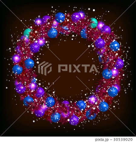 Christmas wreath vector 30539020