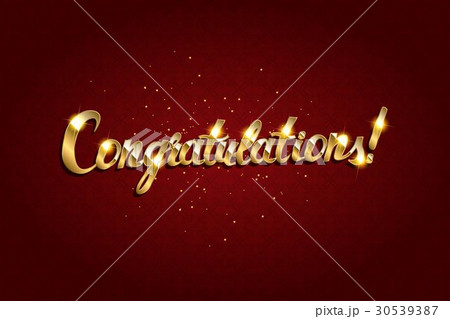 Congratulations. Hand lettering. Congratulations. Hand lettering. 30539387