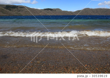 倶多楽湖の波打ち際・支笏洞爺国立公園 倶多楽湖の波打ち際・支笏洞爺国立公園 30539619