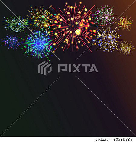 Brightly Colorful Fireworks 30539835