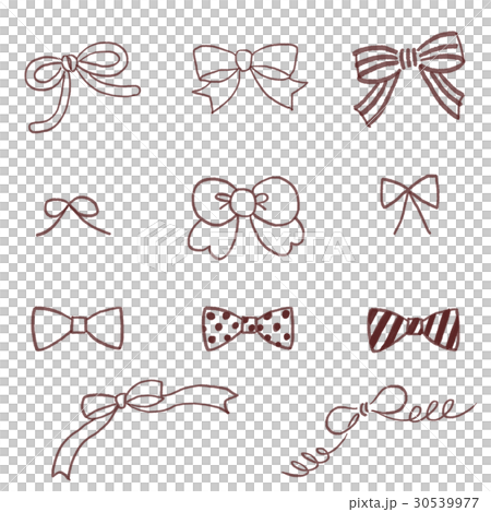 Handwritten ribbon brown Handwritten ribbon brown 30539977