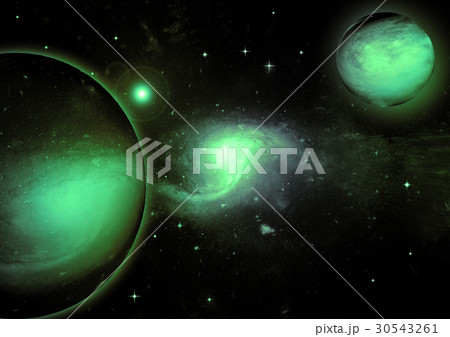 Stars, dust and gas nebula in a far galaxy Stars, dust and gas nebula in a far galaxy 30543261