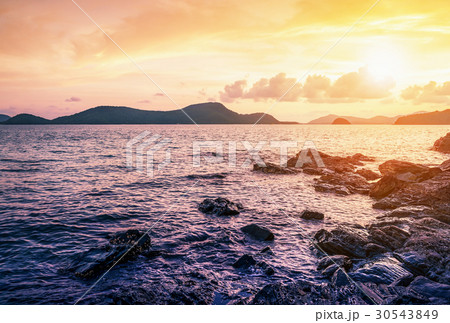 Seascape landscape nature in twilight 30543849