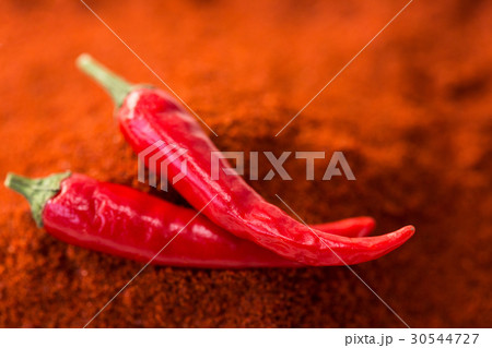 chili red hot pepper, concept of popular spice - 30544727