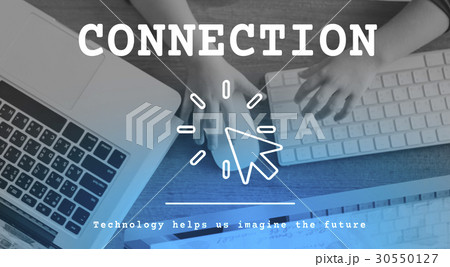 Digital Device Connection Technology Concept Digital Device Connection Technology Concept 30550127
