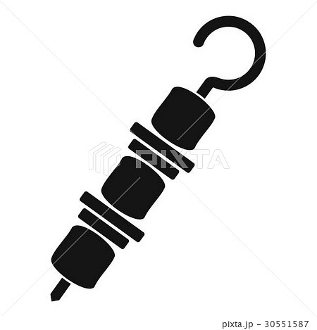 Kebab on skewer icon, simple style Kebab on skewer icon, simple style 30551587