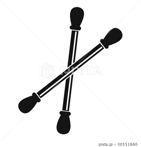 Cotton buds icon, simple style 30551660