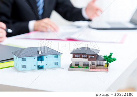不動産　一戸建て　賃貸　ミニチュア　固定資産税　不動産投資　相談　免税　マンションか戸建て 30552180