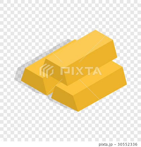 Gold bars isometric icon Gold bars isometric icon 30552336