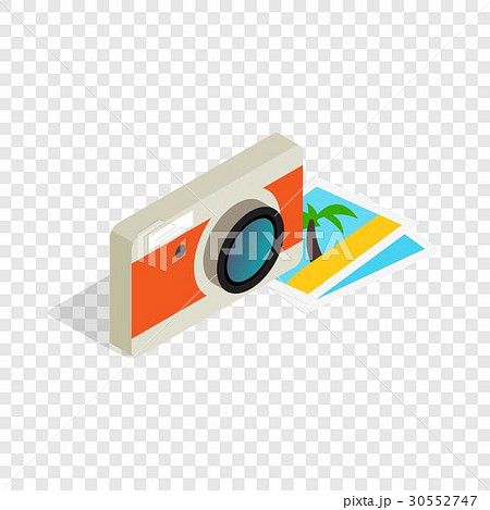 Camera and photos isometric icon 30552747