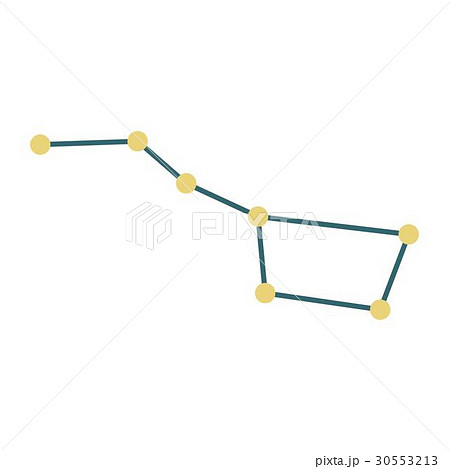 Constellation icon, flat style 30553213