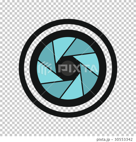 Round objective icon, flat style - Stock Illustration [30553342] - PIXTA