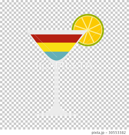 Cocktail icon, flat style Cocktail icon, flat style 30553382