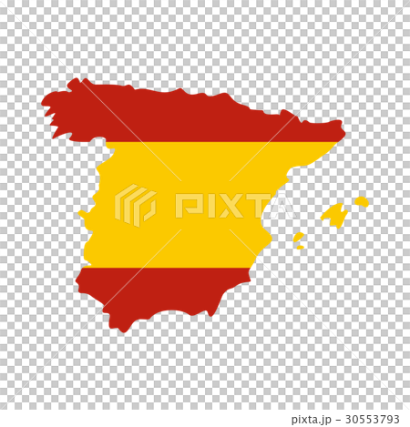 Map of Spain icon, flat style - Stock Illustration [30553793] - PIXTA