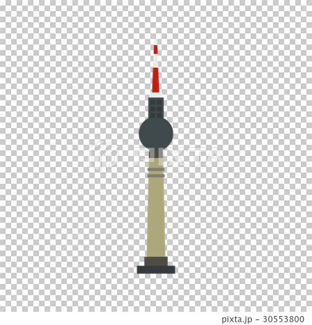 TV tower, Berlin icon, flat style 30553800