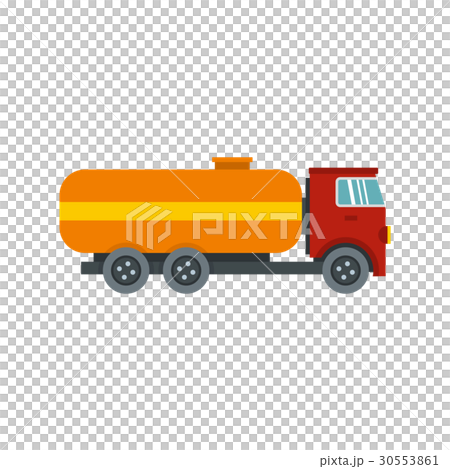 Tanker truck icon, flat style 30553861