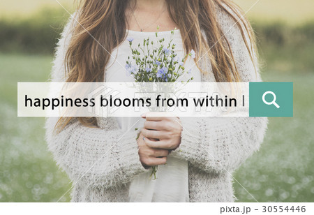 Happiness Blooms From Within Phrase Words Flower Happiness Blooms From Within Phrase Words Flower 30554446