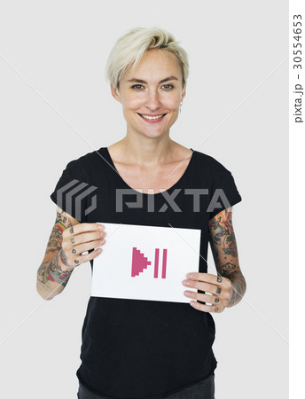 Multimedia Entertainment Play Button Interface Multimedia Entertainment Play Button Interface 30554653