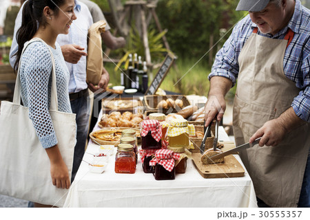 People at healthy local food festive People at healthy local food festive 30555357