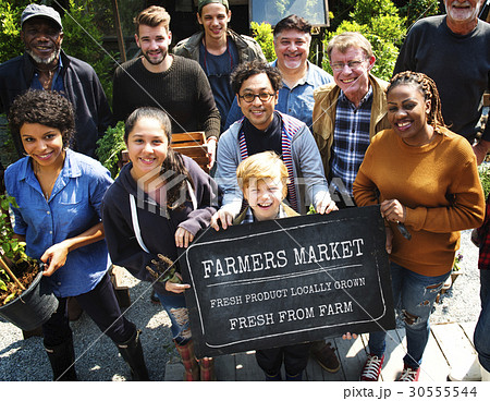 People at healthy local food festive 30555544