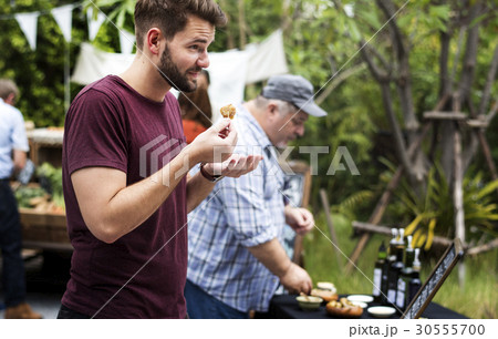 People at healthy local food festive People at healthy local food festive 30555700