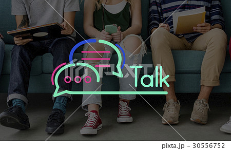 Communication Connection Speech Bubble Concept 30556752