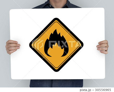 Flammable Sign Caution Warning Sign Symbol 30556965