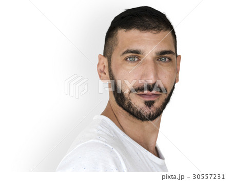 Middle Eastern Man Casual Studio Portrait Middle Eastern Man Casual Studio Portrait 30557231