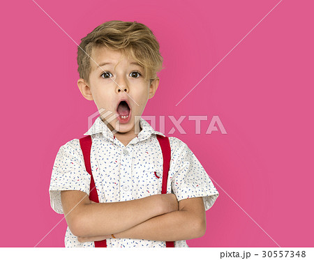 Child Boy Studio Portrait Gesture Child Boy Studio Portrait Gesture 30557348