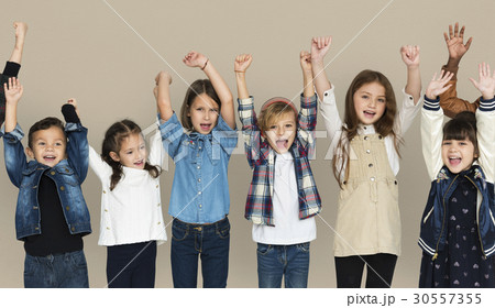 A group of happiness children together A group of happiness children together 30557355